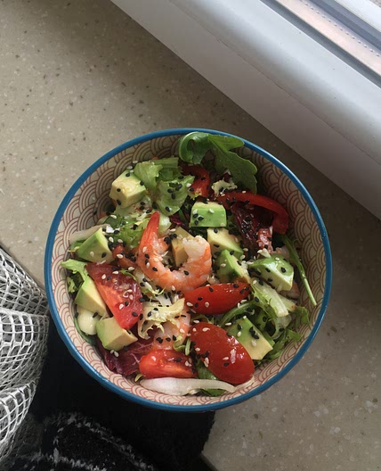 Low carb Avocado & Shrimp salad 