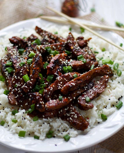 Vegan Mongolian Beef