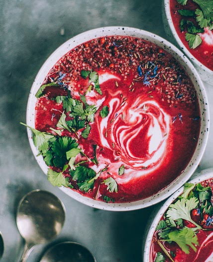 PKU Creamy Beet Soup with Coconut, Ginger and Lime