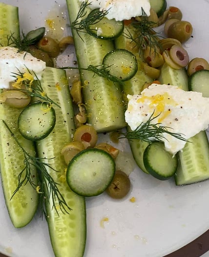 Cucumber Burrata Salad 