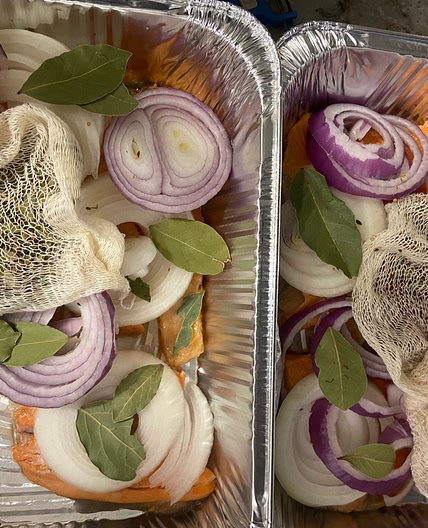Creamy Marinated Salmon