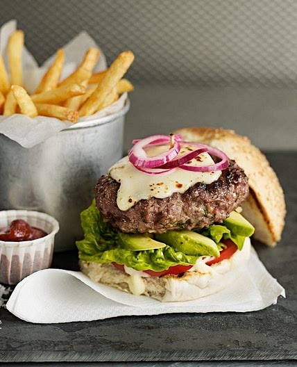 Beef Burgers and Chips 