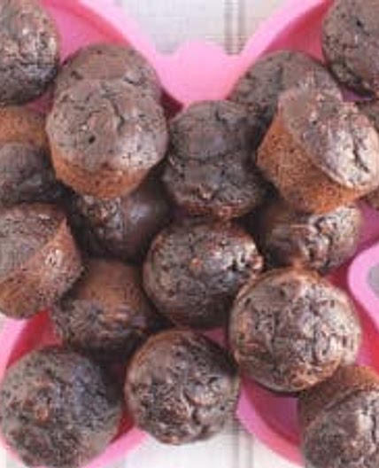 Chocolate Banana Oatmeal Muffins