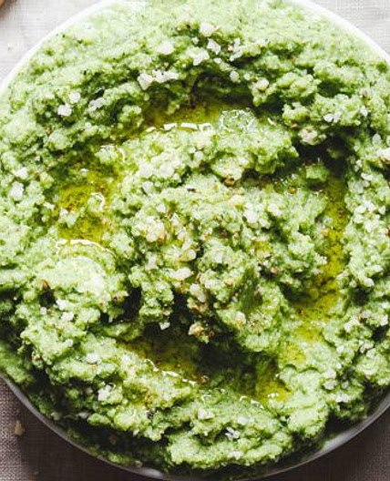 Broccoli Mash with Garlic and Parmesan