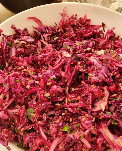 Lyd & Nem's Tangy Red Coleslaw