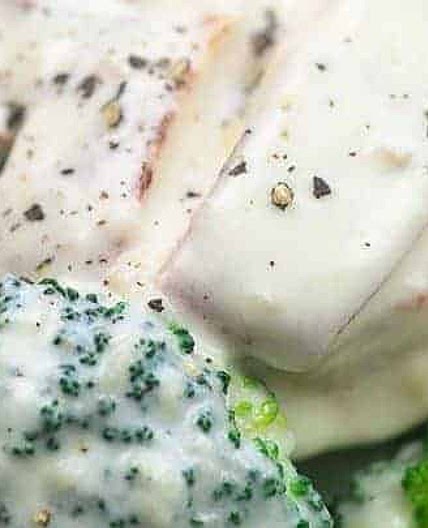 Low Carb Broccoli and Chicken Alfredo