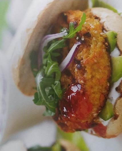 Carrot & sesame burgers