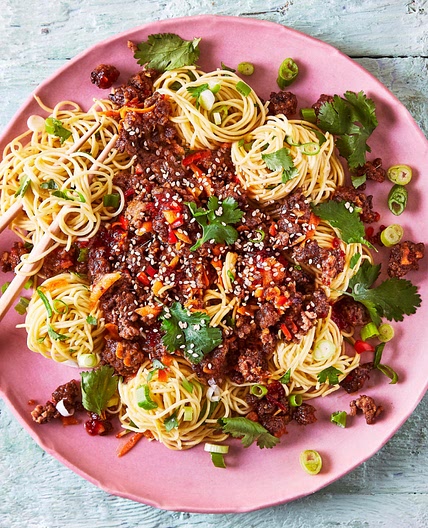 Crispy Chilli Beef & Coriander Noodles