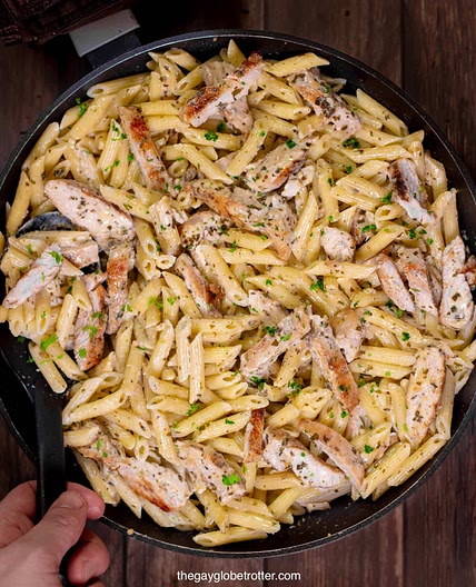 Creamy Chicken Pesto Pasta