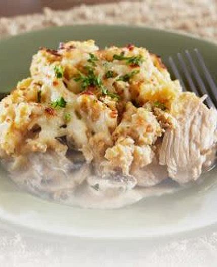 Shepherd's pie with mashed cauliflower