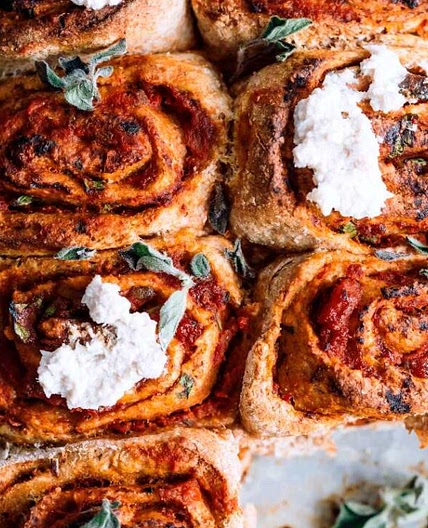 Healthy Vegan Pizza Rolls