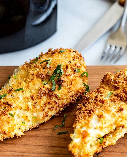 Crispiest Air Fryer Breaded Chicken Breasts