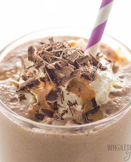 Healthy Chocolate Peanut Butter Low Carb Smoothie Recipe