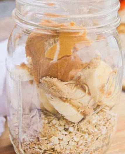 Peanut Butter Banana Overnight Oats
