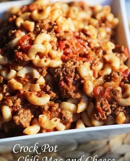 Crock Pot Chili Mac and Cheese Recipe