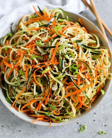 Asian Cucumber "Noodle" Salad