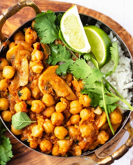 Mushroom & Chickpea Curry
