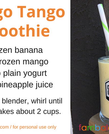 Mango Tango Smoothie - Fambalee