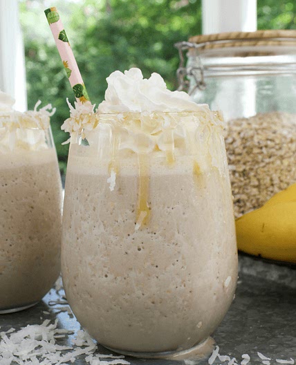 Coconut Caramel Latte Breakfast Smoothie