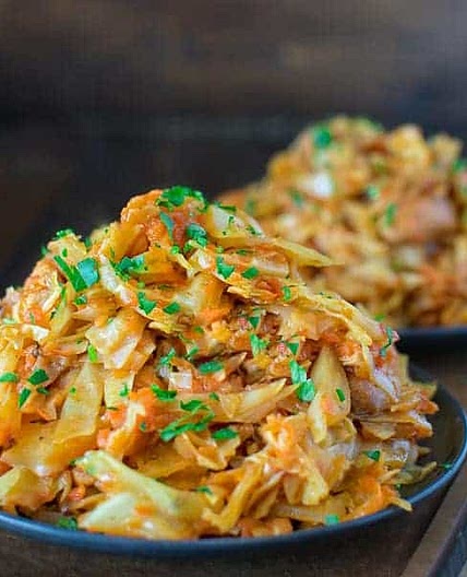 Cabbage Sauteed with Chicken