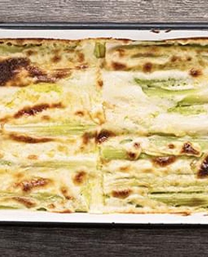 Cheese-Topped Leeks
