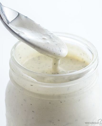 Keto, low carb Ranch Salad Dressing