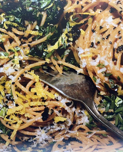 Any Noodles with Lemon-Nori Oil