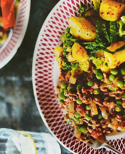 beef kheema with bombay vegetables