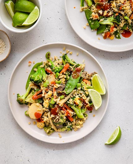 Easy Veggie Fried Cauliflower Rice