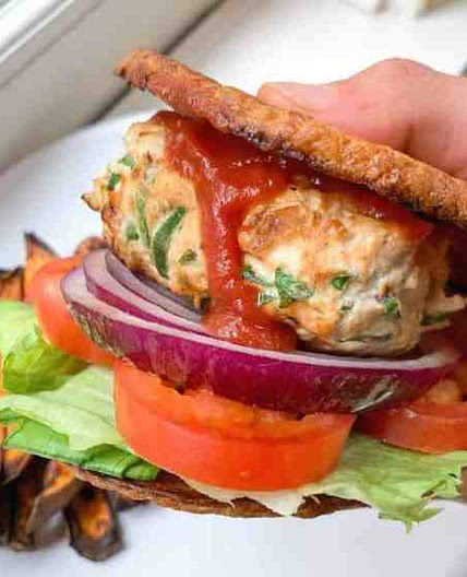Healthy Cilantro Lime Chicken Burgers