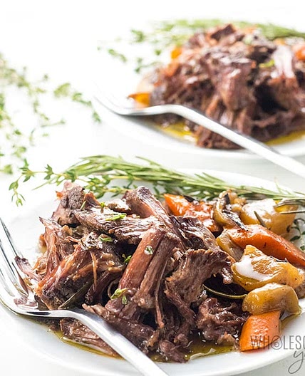 Keto Low Carb Pot Roast Slow Cooker Recipe