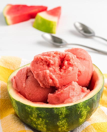 Vegan Watermelon Gelato (Only 2 Ingredients!)
