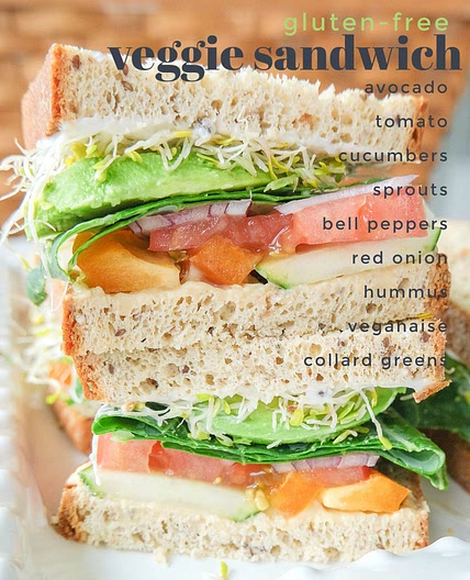 Gluten-Free Veggie Sandwhich