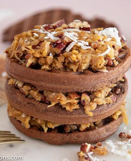 German Chocolate Chaffle Cake Recipe