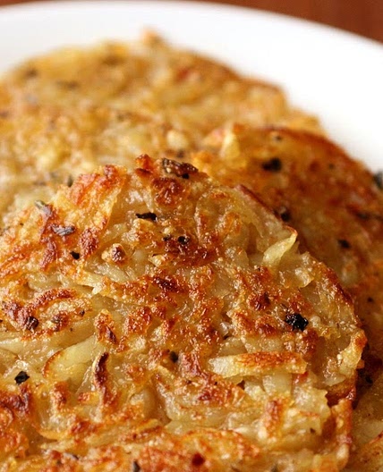 Potato fritters with onions