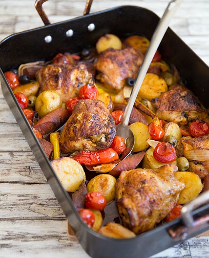 Spanish Chicken Tray Bake
