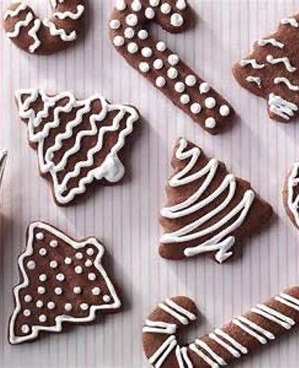Mint Chocolate Cutout Cookies
