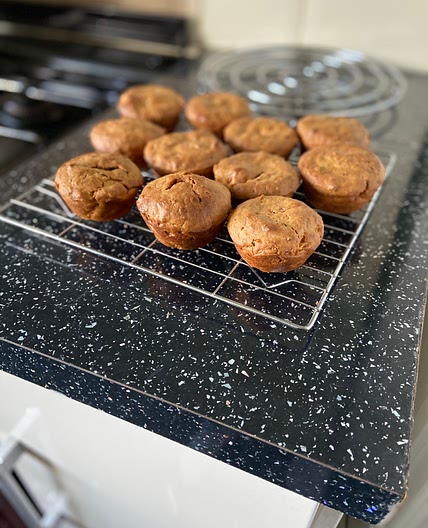 Savoury muffins- carrot and courgette 
