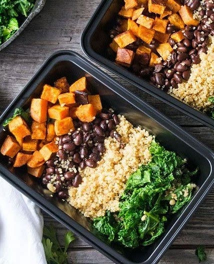 VEGAN SWEET POTATO AND BLACK BEAN BOWL