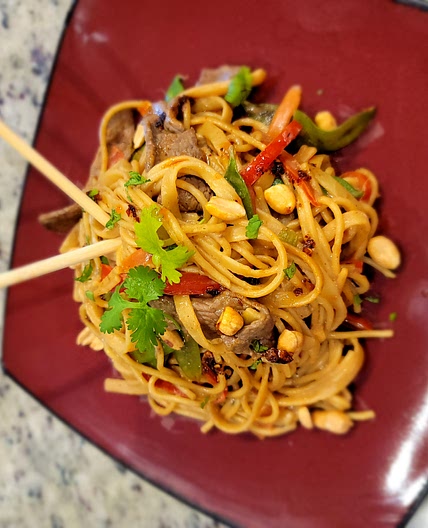 Nevada "Style" Saucy Thai Beef Noodles