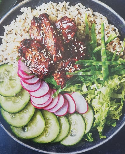 Korean pork and rice bowls
