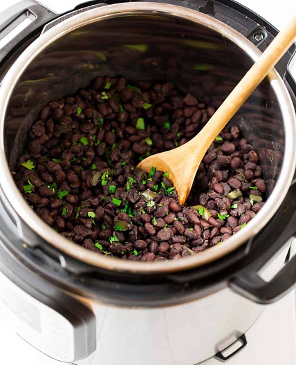 Instant Pot Black Beans | Cuban Style or Plain