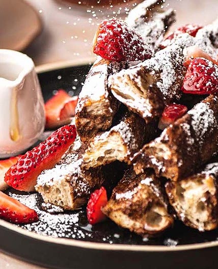 Vegan Baked French Toast Sticks