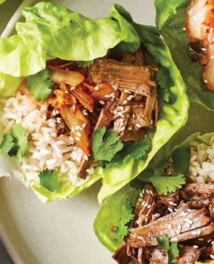 Korean-Inspired Beef Wraps