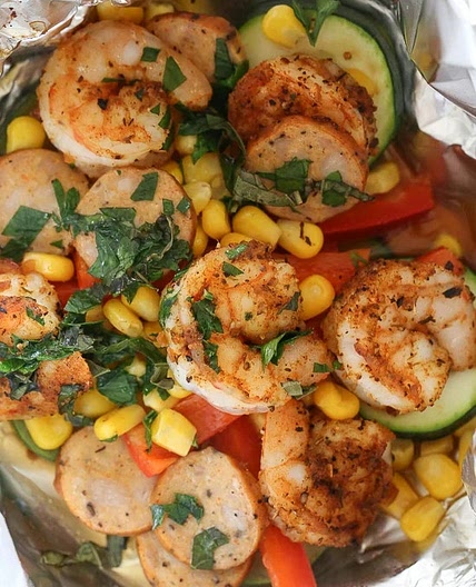 CAJUN SHRIMP IN FOIL