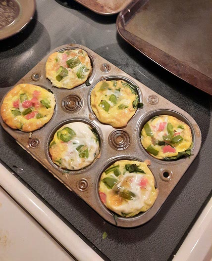 Vegetarian Mini Egg Quiches!