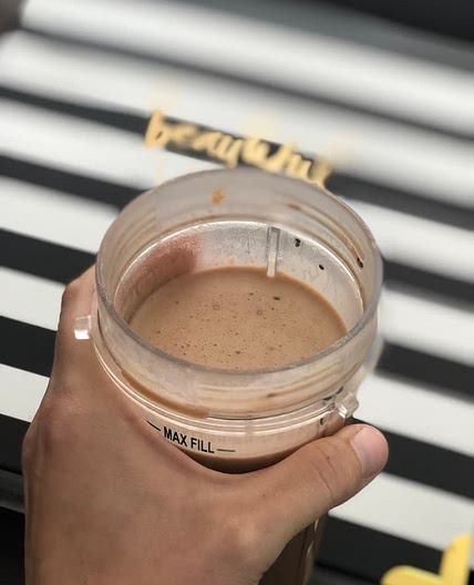 Chocolate Covered Banana Protein Shake