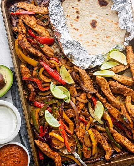 Sheet Pan Chicken Fajitas