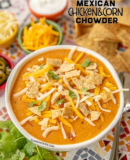 Mexican Chicken Corn Chowder