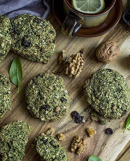 Spinach and Nut Patties